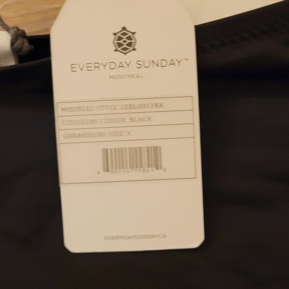 130. Everyday Sunday bikini bottom. Black. Size X. NWT - Picture 4 of 4